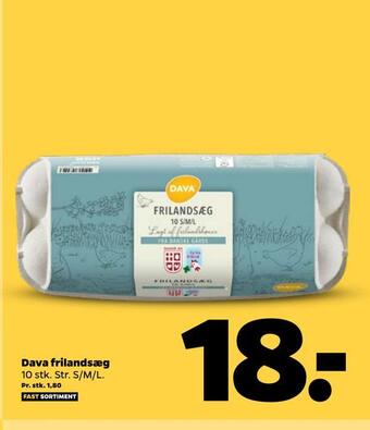 Netto Dava frilandsæg tilbud