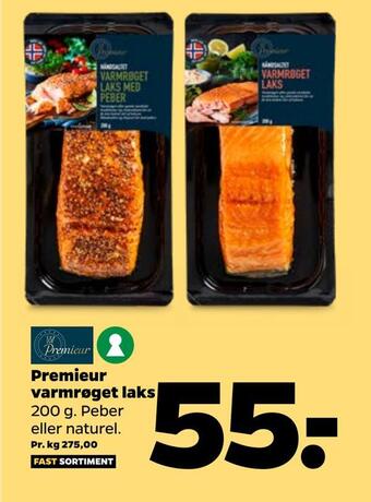 Netto Premieur varmrøget laks tilbud