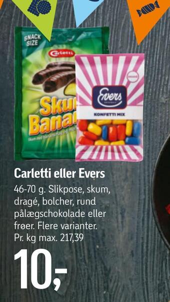 Føtex Carletti eller evers tilbud