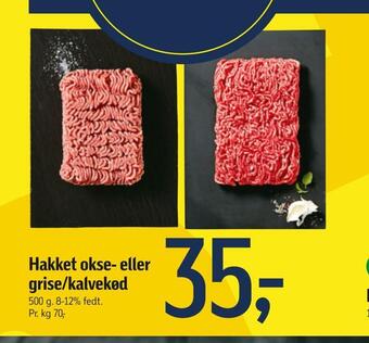 Føtex Hakket okse- eller grise/kalvekød tilbud