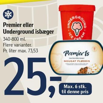 Premier eller underground isbæger