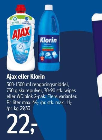 Føtex Ajax eller klorin tilbud
