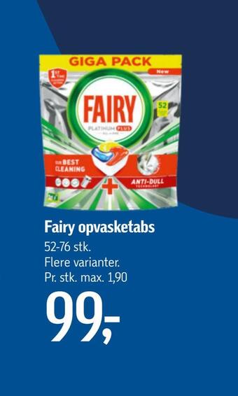 Føtex Fairy opvasketabs tilbud