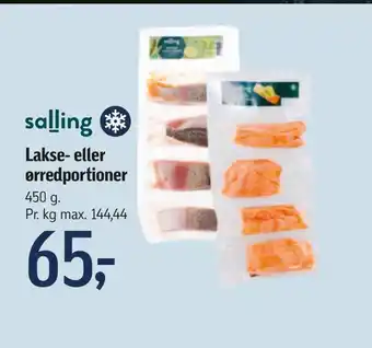 Lakse- eller ørredportioner