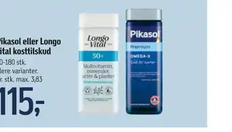 Føtex Pikasol eller longo vital kosttilskud tilbud
