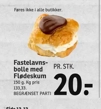 Fastelavnsbolle med flødeskum