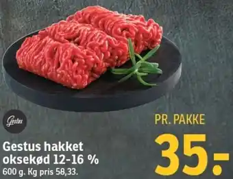 SPAR Gestus Hakket Oksekød 600g tilbud