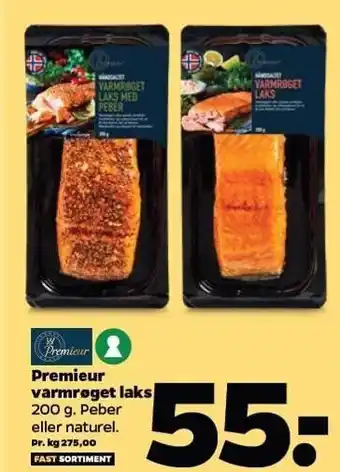 Netto Premierur varmrøget laks tilbud