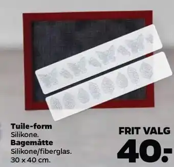 Tuile-form, bagemåtte