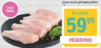 SPAR Gestus Dansk Kyllingebrystfilet 1Kg tilbud