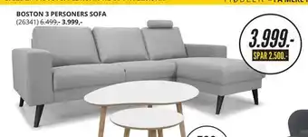 My Home Boston 3 personers sofa tilbud