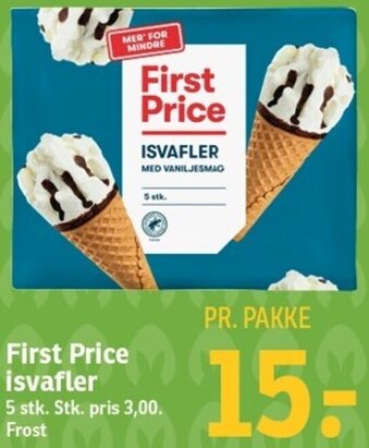 SPAR First Price Isvafler tilbud