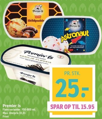 SPAR Premier Is 750-800ml tilbud