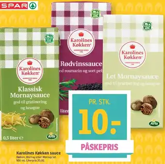 SPAR Karolines Køkken Sauce 500ml tilbud