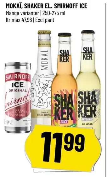 Løvbjerg Mokaï,Shaker El. Smirnoff Ice tilbud