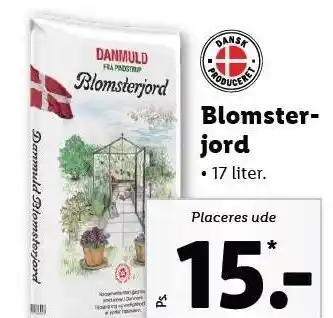 Lidl Danmuld blomster-jord tilbud