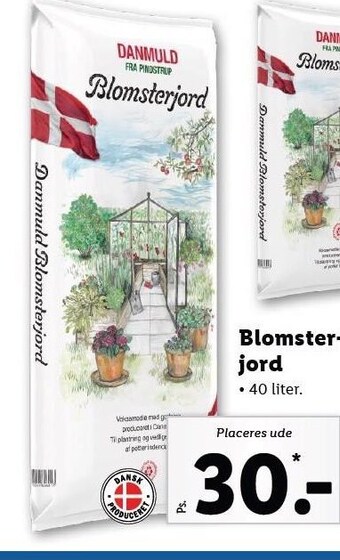 Lidl Danmuld blomsterjord tilbud