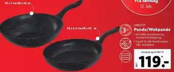 Lidl Ernesto pande/wokpande tilbud