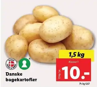 Lidl Danske bagekartofler 1,5 kg tilbud