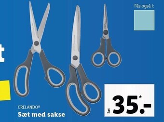 Lidl Crelando sæt med sakse tilbud
