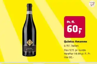 Fleggaard Quintus Amarone tilbud
