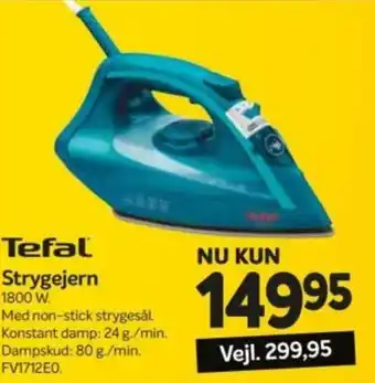Din Isenkræmmer Tefal Strygejern 1800W tilbud