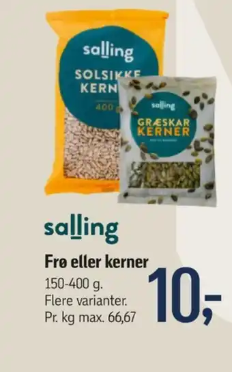 Føtex Salling solsikkekerner tilbud