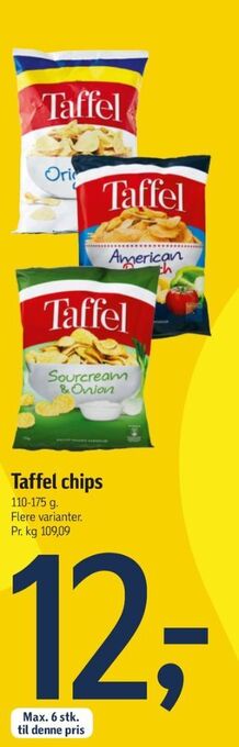 Føtex Taffel chips tilbud