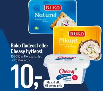 Føtex Buko flødeost naturel tilbud