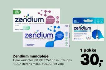 Kvickly Zendium tandpasta tilbud