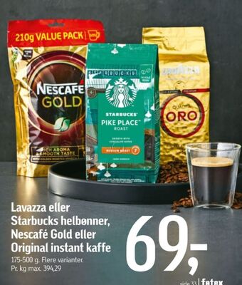 Føtex Gold instant kaffe tilbud