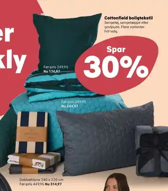 Kvickly Cottonfield gavlpuder tilbud