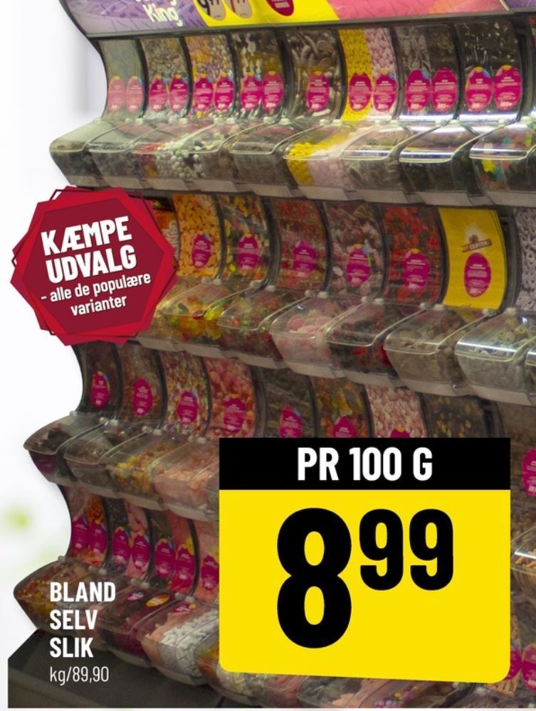 Candy king bland selv slik tilbud hos Løvbjerg