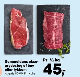 Kvickly Ukendt oksegrydesteg tilbud