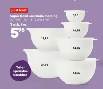 Plast team skål