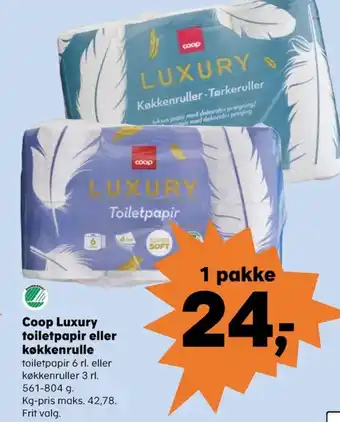 Kvickly Luxury køkkenrulle tilbud