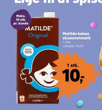 SuperBrugsen Matilde kakaoskummetmælk tilbud