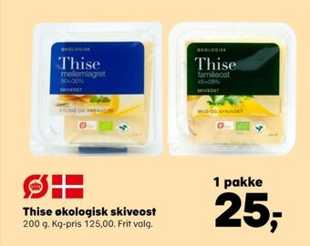 SuperBrugsen Thise skiveost familieost 45+/28% tilbud