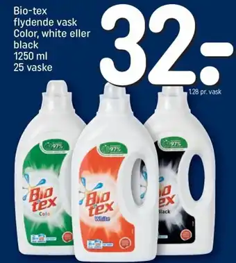 REMA 1000 Bio-Tex Flydende Vask 1250ml tilbud