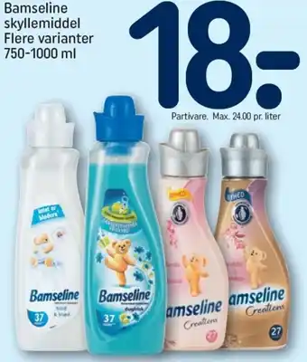 REMA 1000 Bamseline Skyllemiddel 750-1000ml tilbud