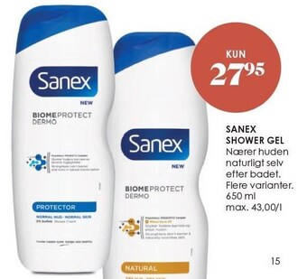 Matas Sanex shower gel tilbud