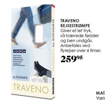 Matas Traveno rejsestrømpe tilbud