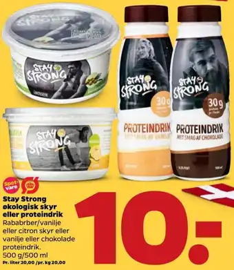 Stay Strong Økologisk Skyr Eller Proteindrik 500g/500ml