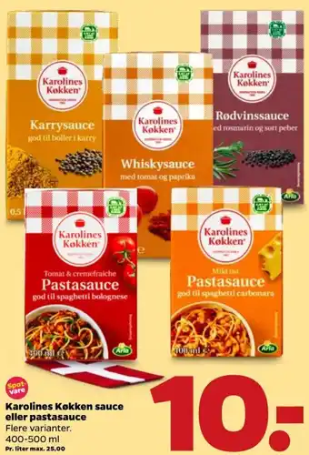 Karolines Køkken Sauce Eller Pastasauce 400-500ml