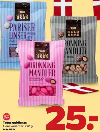 Netto Toms Guldknas 220g tilbud