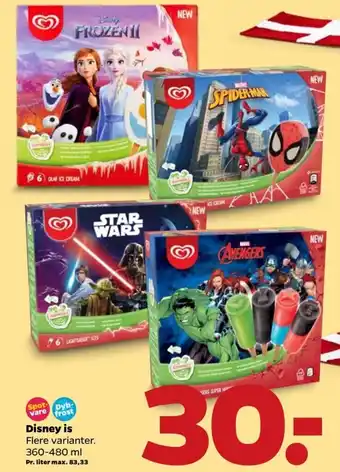 Netto Disney Is 360-480ml tilbud