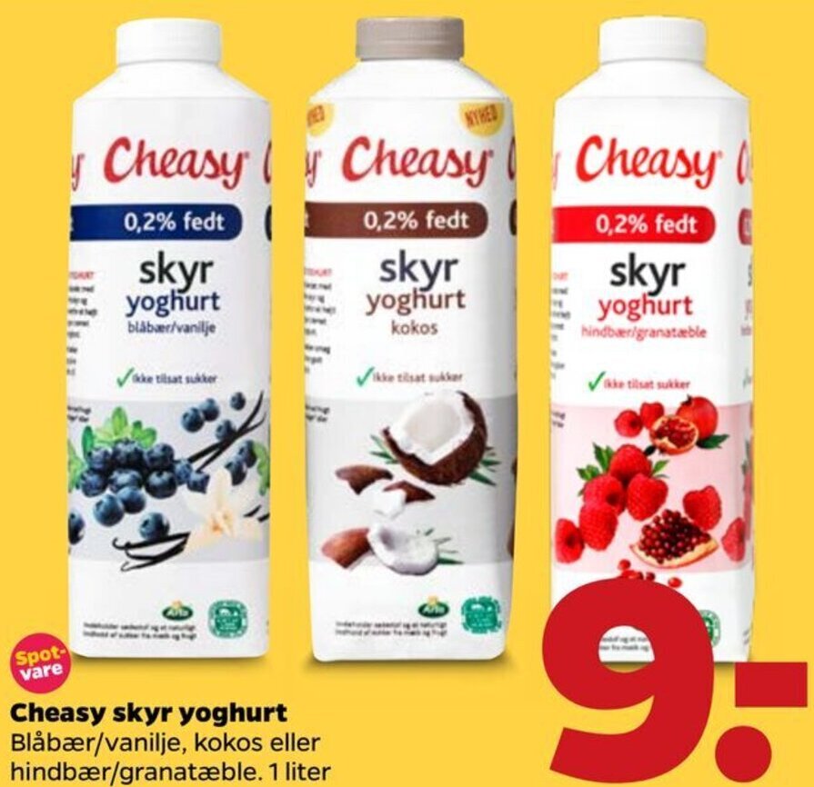 Cheasy Skyr Yoghurt 1Liter tilbud hos Netto