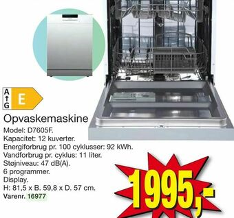 Harald Nyborg Opvaskemaskine tilbud