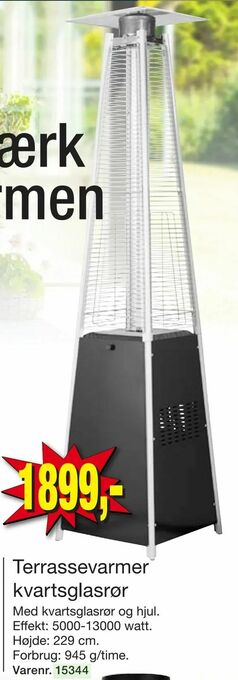 Harald Nyborg Terrassevarmer kvartsglasrør tilbud