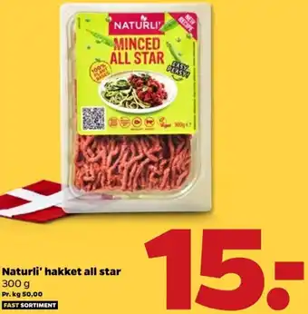 Netto Naturli' Hakket All Star 300g tilbud